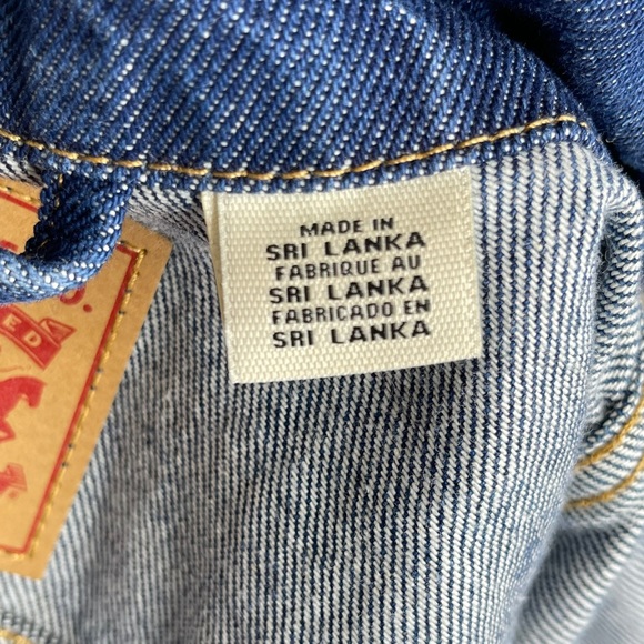 Levi's Original Rib Trim Trucker Jeans Jacket Size S - Picture 5 of 8